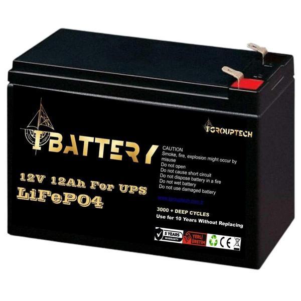 IBATTERY LIFEPO4 12V 12AH YENİ NESİL UPS AKÜSÜ - Image 1