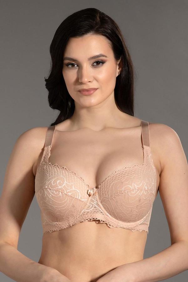 Desteksiz Dantel Detay C Kap Sütyen | Ten 8040 - Image 1