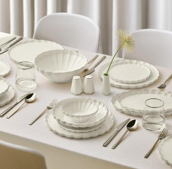 Aryıldız Margaret Platin 54 Parça Yemek Takımı - Image 1
