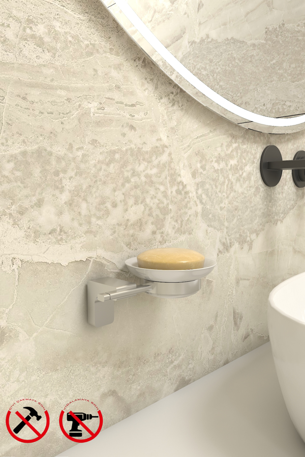 Krom F1 Model Katı Sabunluk 5 Yıl Garantili - Image 1