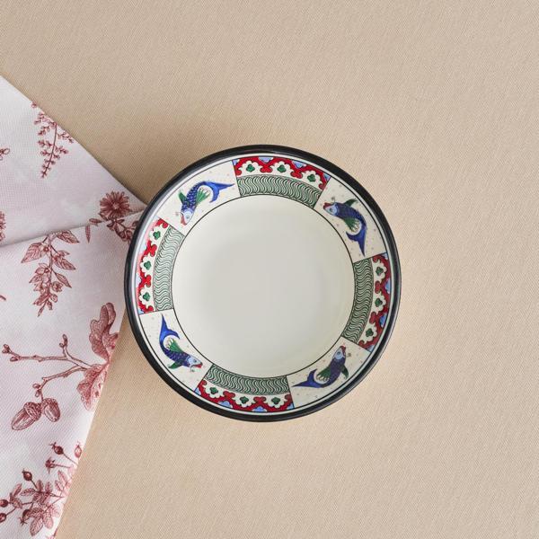 Karaca x Ömür Akkor İznik Balık Kase 16 cm - Image 1