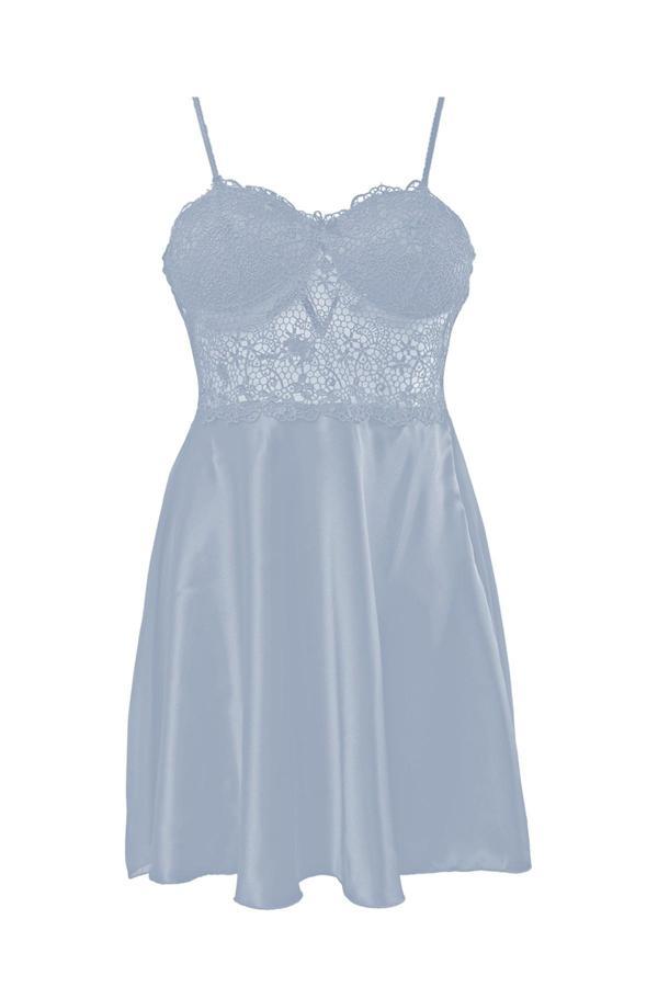 Pierre Cardin 6 Lı Saten Gecelik Çeyiz Takım Mist - Image 1