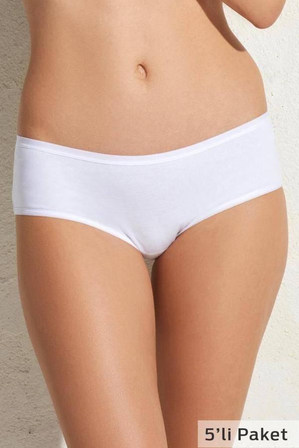 Pierre Cardin Kadın Pamuklu Classic Brief 5li Külot - Image 1