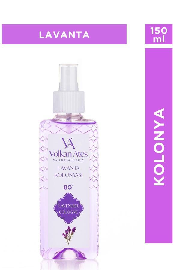 Volkan Ates Natural & Beauty Parfümlü Kolonya - Lavanta 150 ml - Image 1