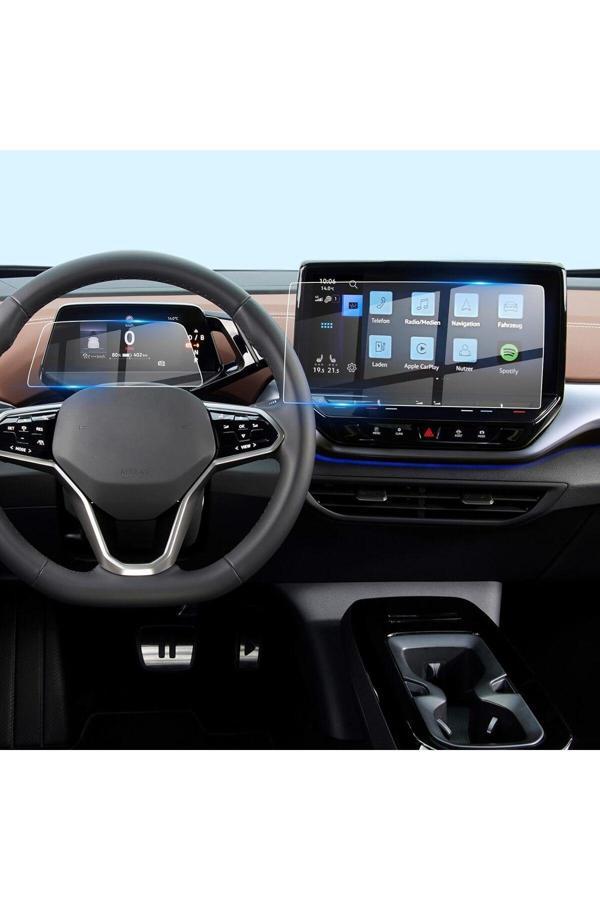 Zdn Case Volkswagen Id.3 Navigasyon Ve Gösterge Paneli Uyumlu Nano Ekran Koruyucu Multimedya Ekran Koruyucu - Image 1