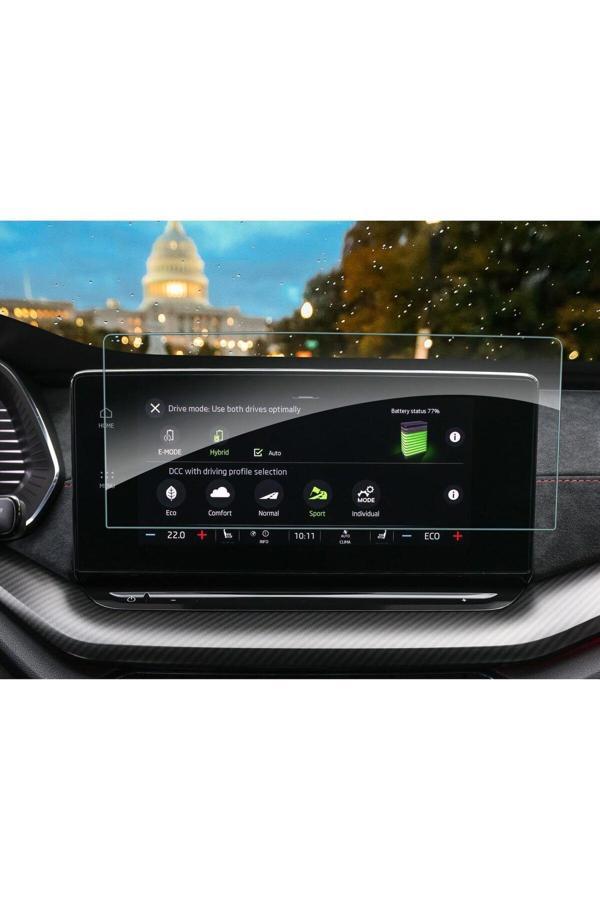 Zdn Case Skoda Yeni Octavia Multimedya 10 Inç Temperli Nano Ekran Koruyucu - Image 1