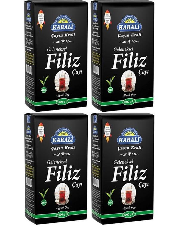 Karali Geleneksel Filiz Siyah Çay 4x1 Kg - Image 1