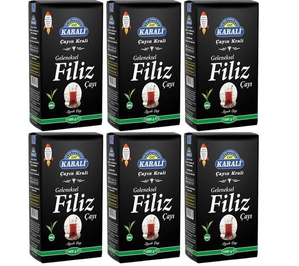 Karali Geleneksel Filiz Siyah Çay 6x1 Kg - Image 1