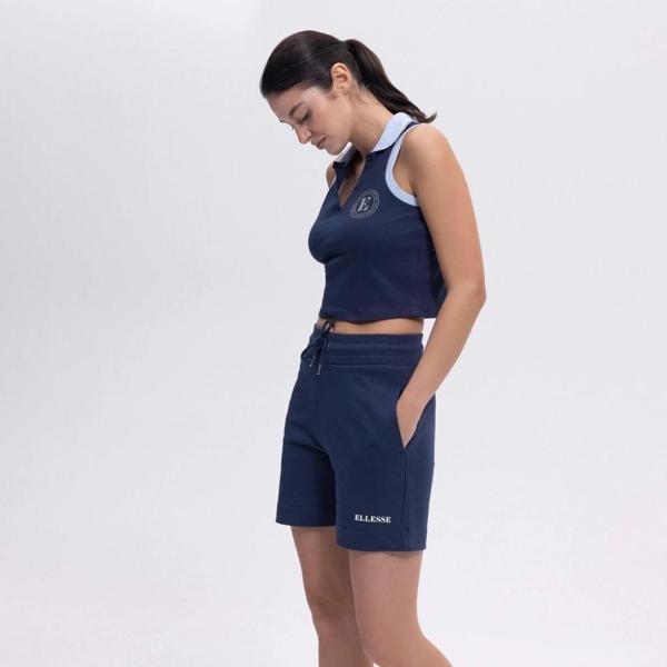 Ellesse Kadın Lacivert Pamuklu Şort – EF406-NV - Image 1