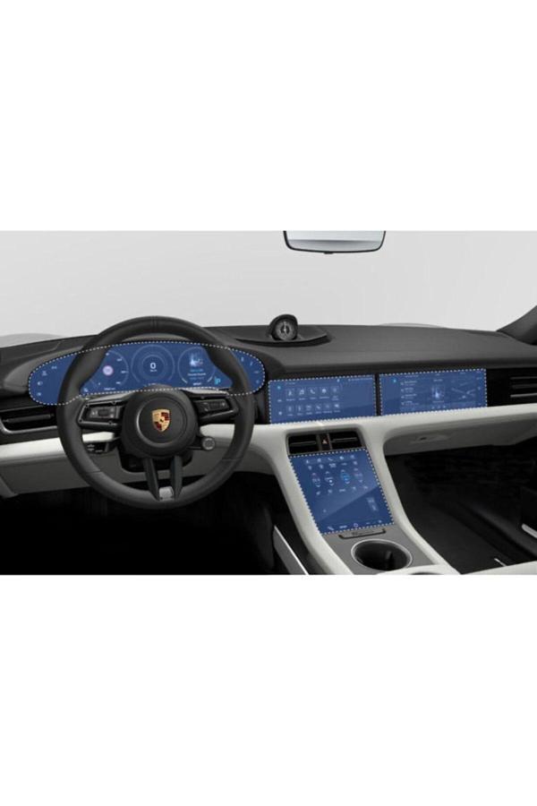 Zdn Case Porsche Taycan 4S Navigasyon Gösterge Ve Bilgi Ekranı Uyumlu 9H Nano Ekran Koruyucu - Image 1