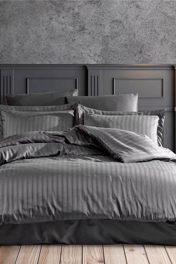 Çift Kişilik Su Yollu Saten Nevresim Takımı Polycotton - Image 1