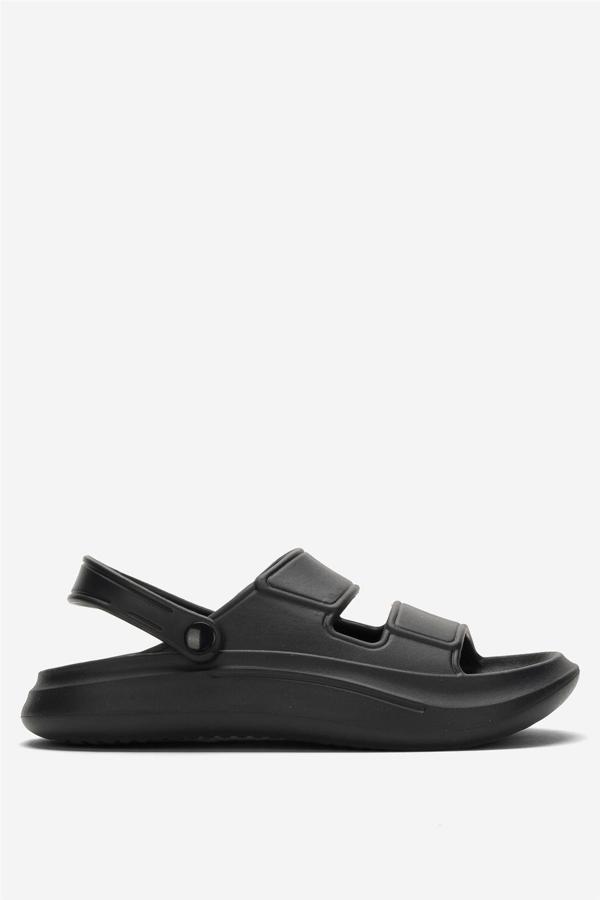 Unisex Ortopedik Deniz Havuz Terliği Sandalet SİYAH - Image 1