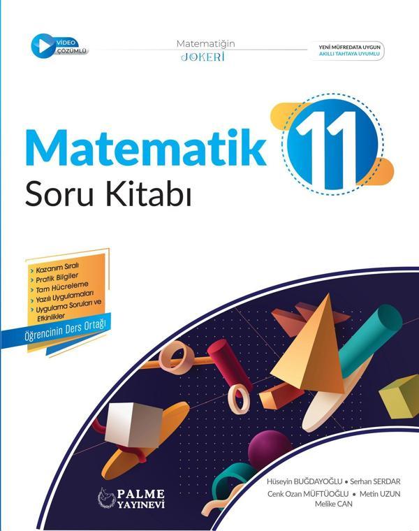 Joker 11. Sınıf Matematik Soru Kitabı Yeni 2023 Hüseyin Buğdayoğlu Serhan Serdar - Palme Yayınları - Image 1