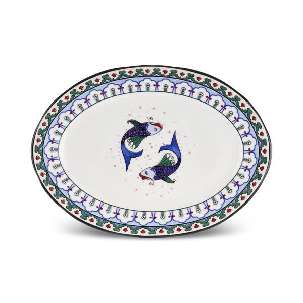Karaca İznik Balık Kayık Tabak 25 cm - Image 1