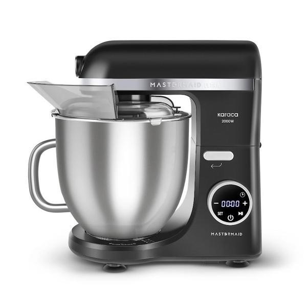 Karaca Mastermaid Chef Ultra D2000W Dijital Ekranlı Hamur Yoğurma Makinesi Matte Black 7L - Image 1