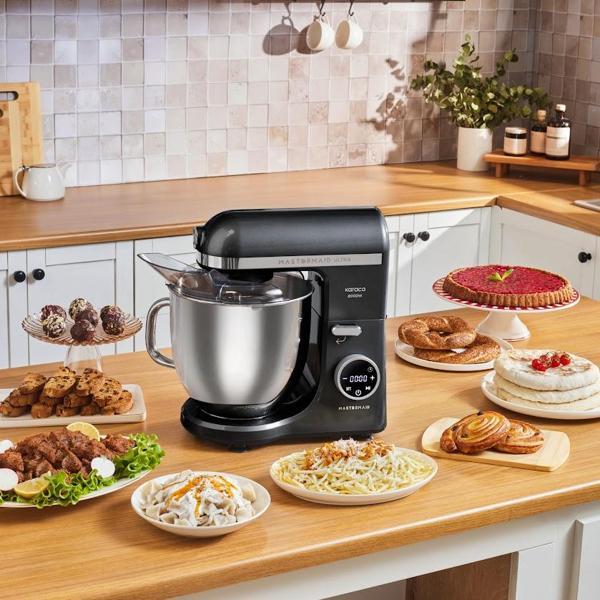 Karaca Mastermaid Chef Ultra D2000W Dijital Ekranlı Hamur Yoğurma Makinesi Matte Black 7L - Image 1