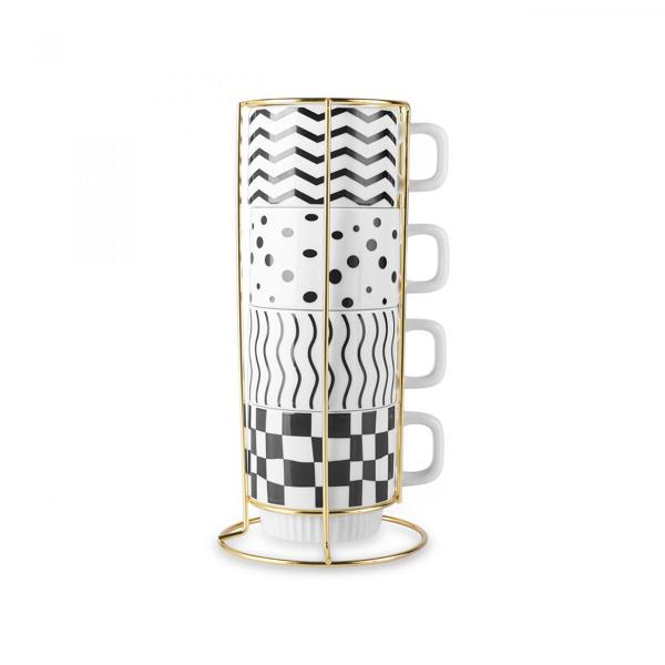 Karaca Molly 4'lü Standlı Kupa/Çay Fincanı 380 Ml - Image 1