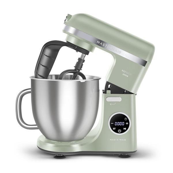 Karaca Mastermaid Chef Ultra D2000W 7L Dijital Ekranlı Hamur Yoğurma Makinesi Cabbage Green - Image 1