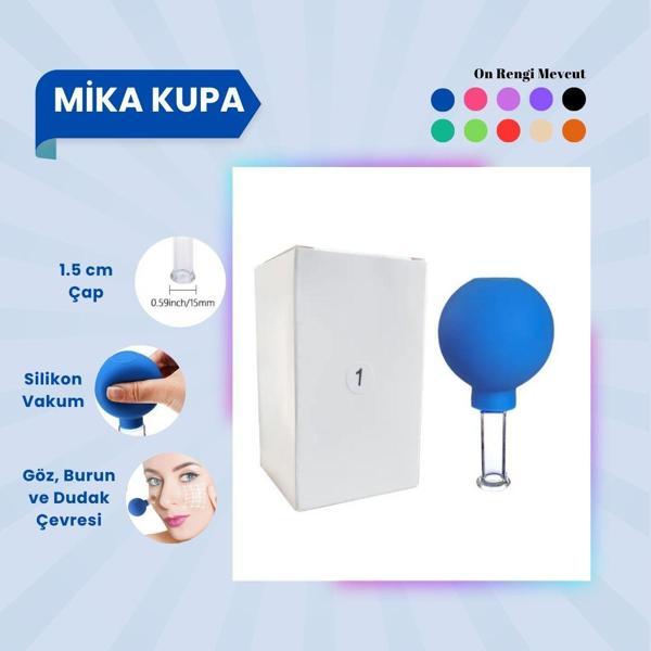 Silikon Vakumlu Mika Yüz Masaj Kupası No:1 Mavi - Image 1