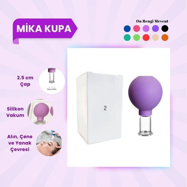 Silikon Vakumlu Mika Yüz Masaj Kupası No:2 Koyu Mor - Image 1