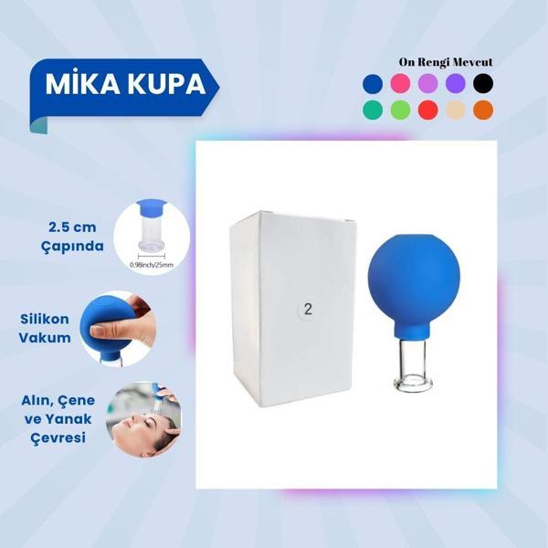 Silikon Vakumlu Mika Yüz Masaj Kupası No:2 Mavi - Image 1