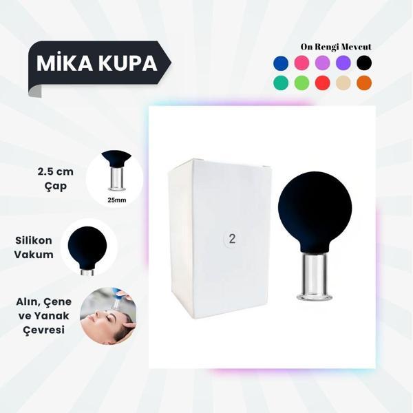 Silikon Vakumlu Mika Yüz Masaj Kupası No:2 Siyah - Image 1