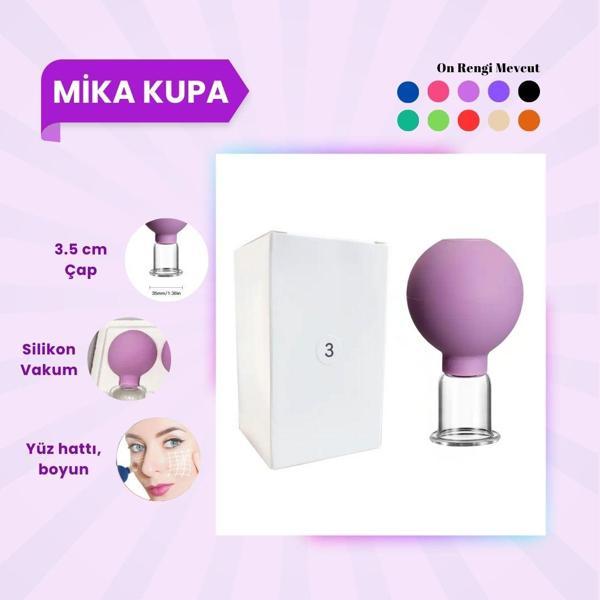 Silikon Vakumlu Mika Yüz Masaj Kupası No:3 Mor - Image 1