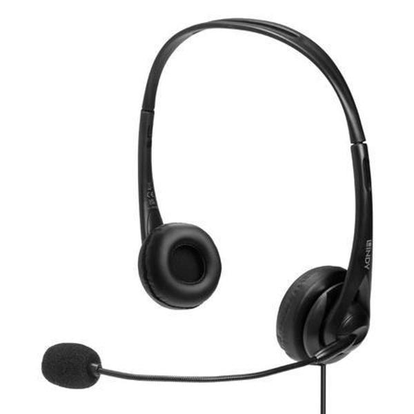 Lindy LIN-20432 USB 3.5 mm USB-C Ses Kontrollü Mikrofonlu Kulaklık - Image 1