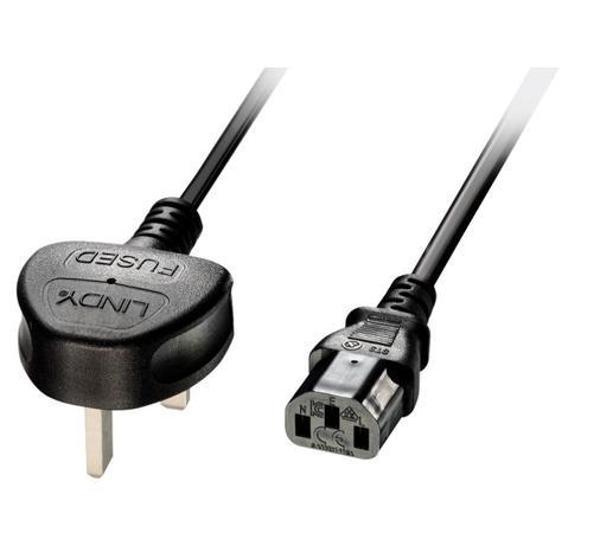Lindy LIN-30433 2 Mt İngiliz IEC to C13 Power Güç Kablosu - Image 1