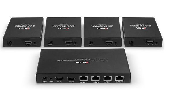 Lindy LIN-38262 70 Mt 4 Port HDMI 4K 60Hz HDMI Mesafa Uzatıcısı - Image 1