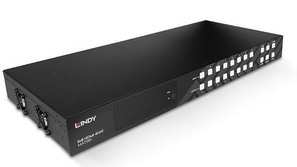 Lindy LIN-38334 8 Port Giriş 8 Port Çıkışlı HDMI 4K 60Hz HDMI Matrix Görüntü Çoklayıcı - Image 1