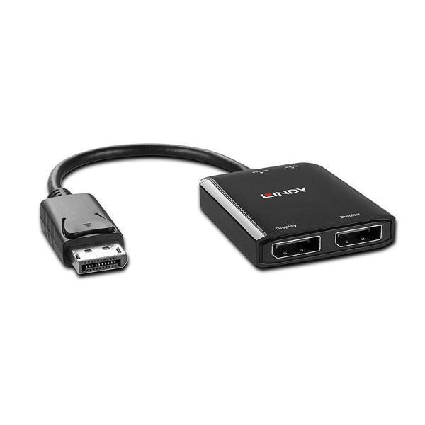 Lindy LIN-38430 Display Port to 2 x DisplayPort 1.2 MST Display Port Çoklayıcı - Image 1