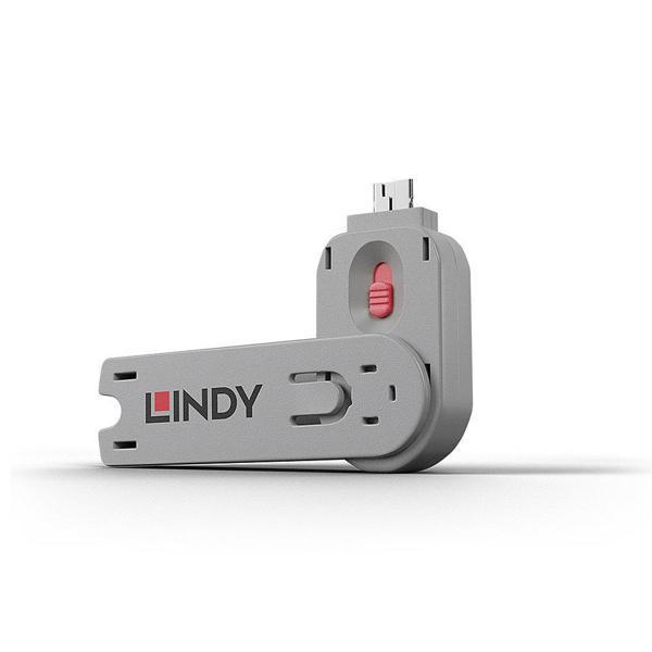 Lindy LIN-40620 Pembe USB A Tipi Port Bloke Açma Kiliti - Image 1