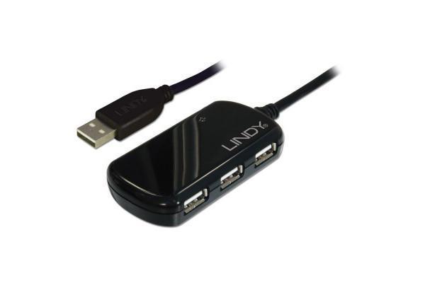 Lindy LIN-42781 USB 2.0 to 3 Port USB 2.0 8 Mt Kablolu USB Çoklayıcı - Image 1