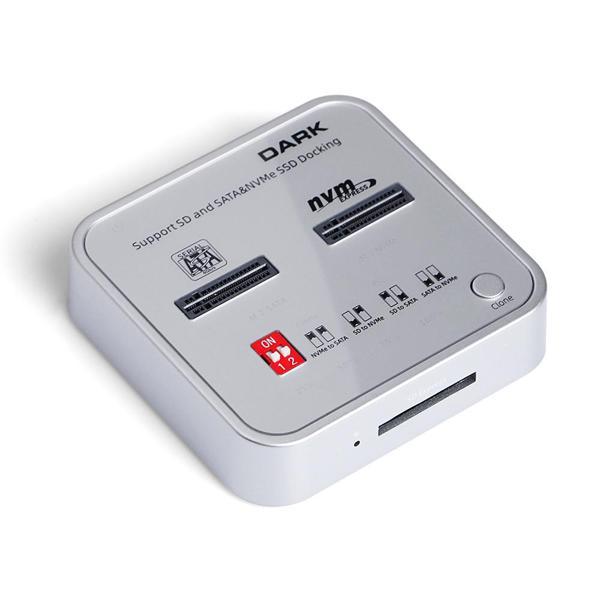 Dark DK-AC-DSDM2C USB 3.0 to M.2 NVME SSD SD Kart Destekli Klon Disk İStasyonu - Image 1
