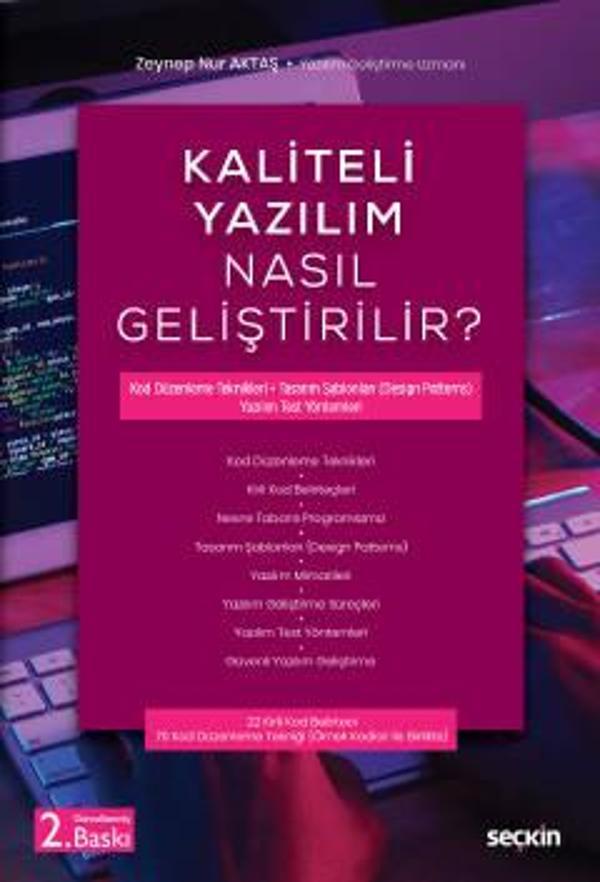 Kaliteli Yazılım Nasıl Geliştirilir? - Zeynep Nur Aktaş Temmuz 2022 - Seçkin Yayıncılık - Image 1