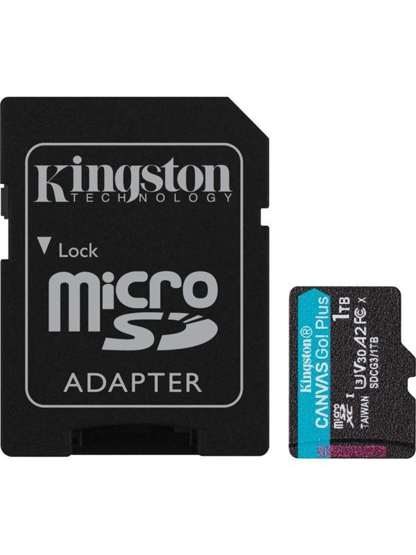 Kingston SDCG3/1TB 1 TB 170-90Mb/s SDXC Canvas Go Plus A2 U3 V30 microSD Hafıza Kart - Image 1