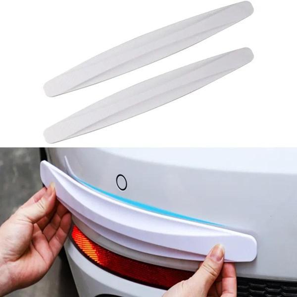 Büro Ev Ofis Arabası için 2ADET 40x5,2CM Beyaz Araç Dışı Esnek Oto Tampon Çarpma Koruma Seti - Image 1