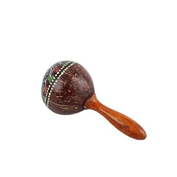 Büro Ev Ofis Hobi Müzik Keyfi için Tekli Coconat Yapım Müzik Aleti Marakas Çalgısı - Image 1