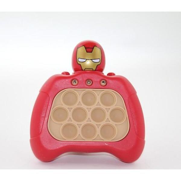 Büro Ev Ofis Çocuk Hediyesi için Işıklı Müzikli Iron Man PopIt Oyuncak - Image 1