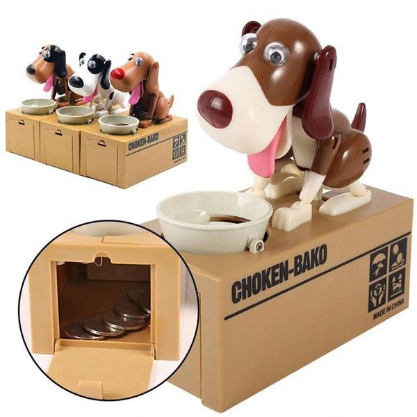 Büro Ev Ofis Çocuk Hediyesi için Tasarruf Eğitici Para Yiyen Köpek Kumbara - Image 1