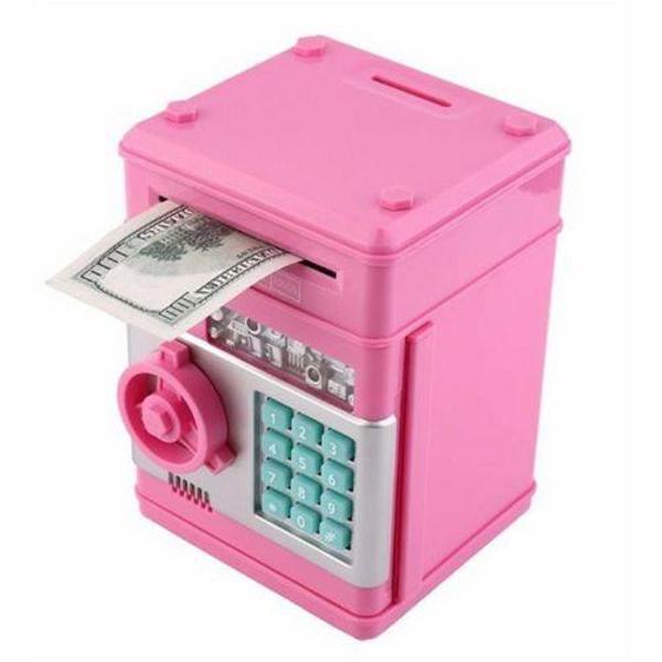 Büro Ev Ofis Çocuk Hediyesi için Tasarruf Eğitici Şifreli Atm Model Kumbara - Image 1