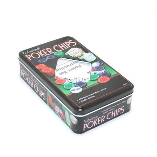 Büro Ev Ofis Yazlık Eğlencesi için 100 Adet Poker Oyunu Chip Seti - Image 1