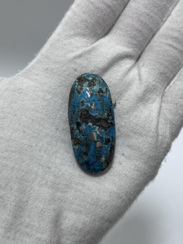 Okyanus Temalı Doğal Kabaşon Firuze Taşı 79,5 Karat - Turkuaz Taşı 15,91 Gram - Image 1
