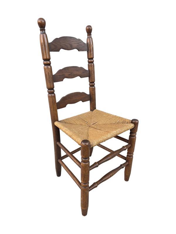 Vintage Masif Ahşap Sandalye (1 Adet) AC05 - Image 1