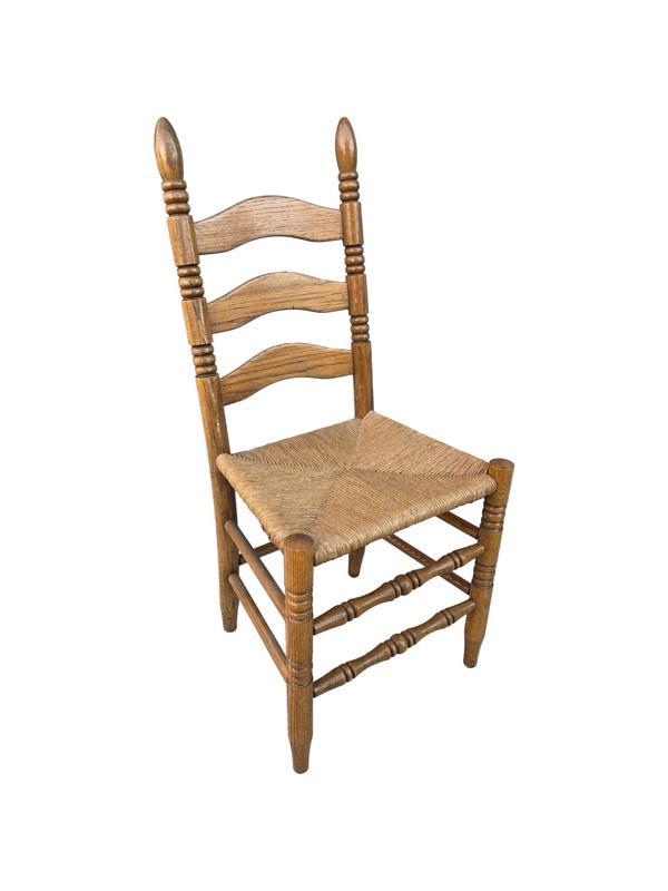 Vintage Masif Ahşap Sandalye (1 Adet) AC06 - Image 1