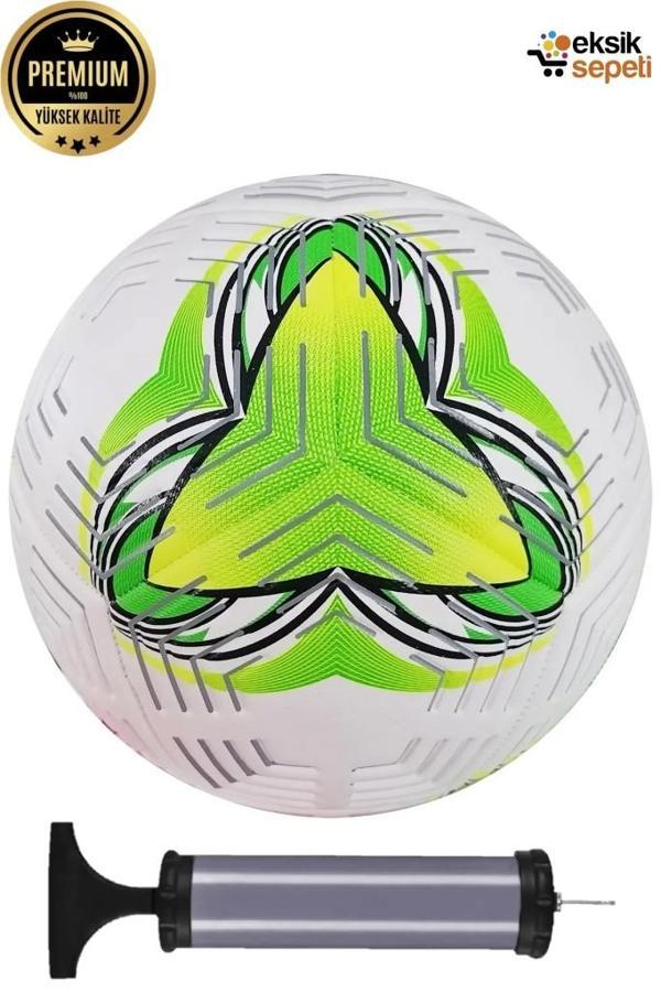 2025 Desenli Tasarım Futbol Topu 4 Astarlı No:5 480 Gr + Pompa Hediyeli X509 - Image 1