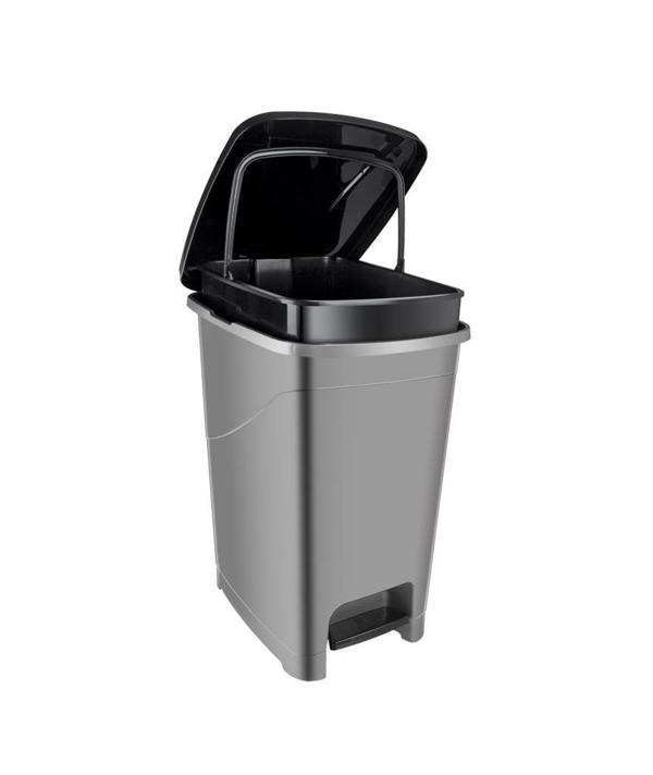 Omnipazar SRL-3030 Slim Pedallı Plastik Çöp Kovası İç Kovalı 40 lt - Image 1