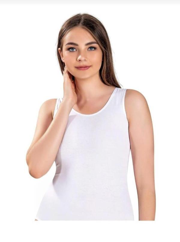 JİBER 549 BAYAN GENİŞ ASKILI ATLET 10 ADET - Image 1