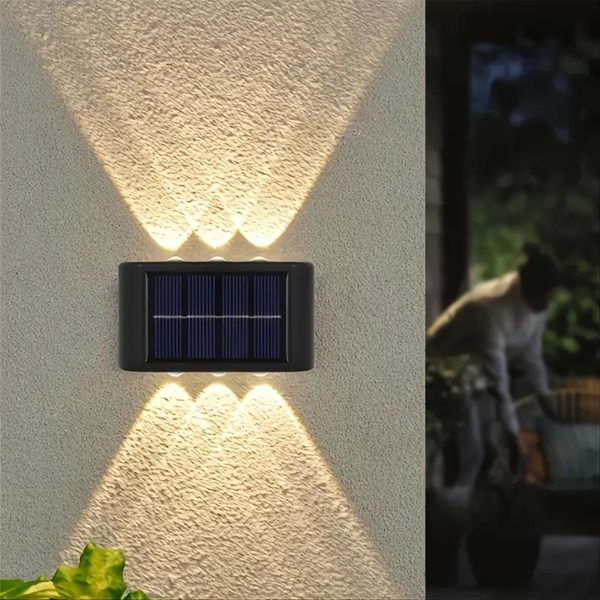 2'li Solar Duvar Aydınlatması 6 Ledli Gün Işığı - Image 1